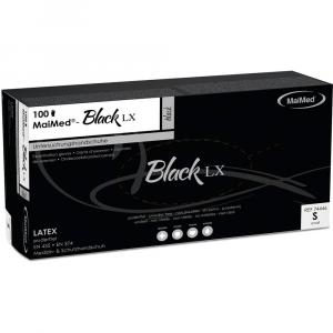 BLACK LX PF Unt.Handsch.unsteril Latex Gr.S