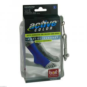 BORT ActiveColor Knöchelbandage L blau