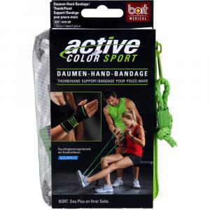 BORT ActiveColor Sport Daumen-Hand-Band.S schw/gr.