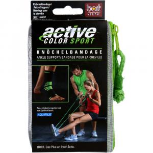 BORT ActiveColor Sport Knöchelbandage L schw./grün