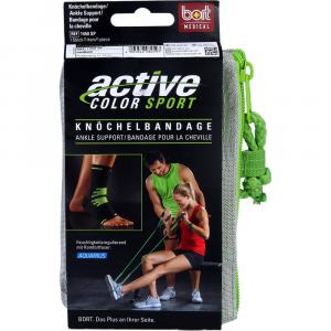 BORT ActiveColor Sport Knöchelbandage M schw./grün