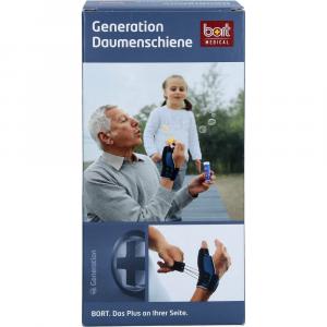 BORT Generation Daumenschiene links L blau