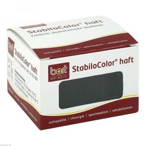 BORT StabiloColor haft Binde 4 cm schwarz