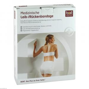 BORT VarioBasic Rückenbandage m.Pelotte XL weiß