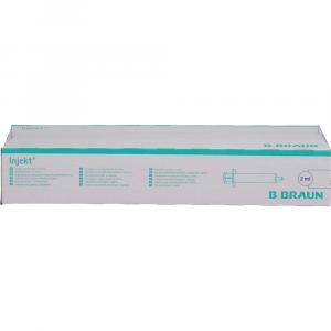 BRAUN INJEKT Spritze 2 ml LL zentrisch PVC-frei