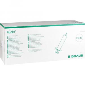 BRAUN INJEKT Spritze 20 ml Luer exzentrisch
