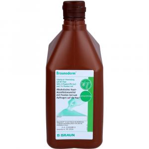 BRAUNODERM N nachgefärbt Lösung