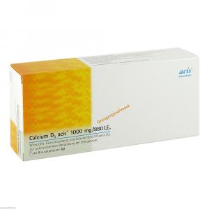 CALCIUM D3 acis 1000 mg/880 I.E. Brausetabletten