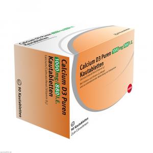 CALCIUM D3 Puren 1000 mg/880 I.E. Kautabletten