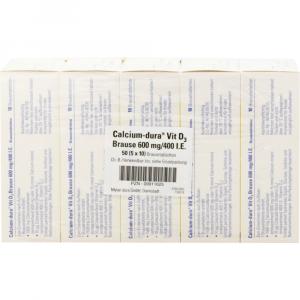 CALCIUM DURA Vit D3 Brause 600 mg/400 I.E.