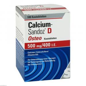 CALCIUM SANDOZ D Osteo 500 mg/400 I.E. Kautabl.