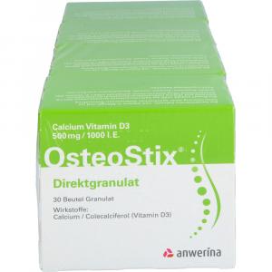 CALCIUM VITAMIN D3 500mg/1000IE OsteoStix Direktgr