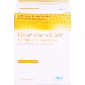 CALCIUM VITAMIN D3 acis 500 mg/400 I.E. Kautabl.