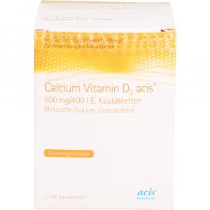 CALCIUM VITAMIN D3 acis 500 mg/400 I.E. Kautabl.
