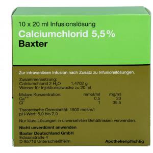 CALCIUMCHLORID Lösung 5,5% Ampullen