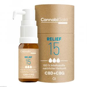 CANNABIGOLD Relief 15 CBD+CBG Öl
