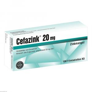 CEFAZINK 20 mg Filmtabletten