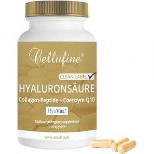 CELLUFINE Hyaluronsäure 100 mg+Collagen+Q10 Kaps.
