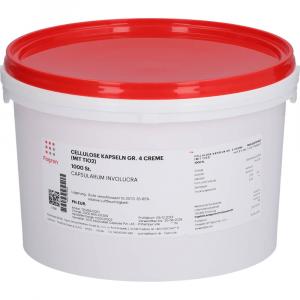 CELLULOSE Kapseln Gr.4 creme mit TiO2