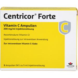 CENTRICOR Forte Vitamin C Amp. 200 mg/ml Inj.-Lsg.