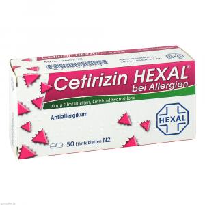 CETIRIZIN HEXAL Filmtabletten bei Allergien