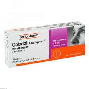 CETIRIZIN-ratiopharm bei Allergien 10 mg Filmtabl.