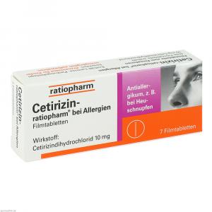 CETIRIZIN-ratiopharm bei Allergien 10 mg Filmtabl.