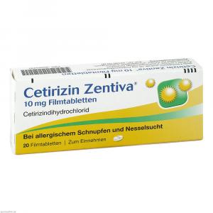 CETIRIZIN Zentiva 10 mg Filmtabletten