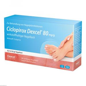 CICLOPIROX Dexcel 80 mg/g wirkstoffhalt.Nagellack