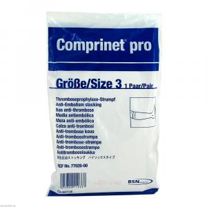 COMPRINET pro Strumpf knielang Gr.3 weiß