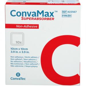 CONVAMAX Superabsorber nicht adhäsiv 10x10 cm