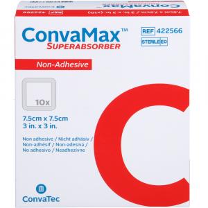 CONVAMAX Superabsorber nicht adhäsiv 7,5x7,5 cm