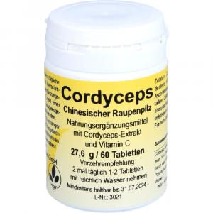 CORDYCEPS CHINESISCHER Raupenpilz Tabletten