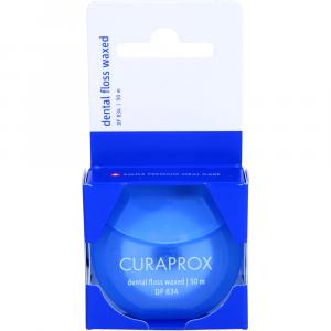 CURAPROX DF 834 Zahnseide waxed Minze Spender