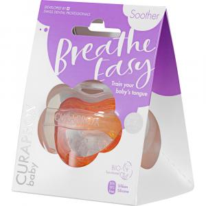 CURAPROX Schnuller 0-7 Monate Gr.0 3-7 kg orange