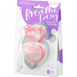CURAPROX Schnuller 7-18 Monate Gr.1 7-10 kg rosa