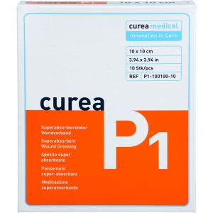 CUREA P1 superabsorb.Wundauflage 10x10 cm