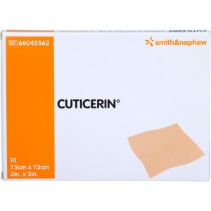 CUTICERIN 7,5x7,5 cm Gaze m.Salbenbeschichtung