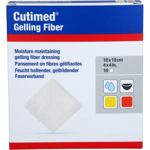 CUTIMED Gelling Fiber Kom.10x10 cm Hydrofaserverb.
