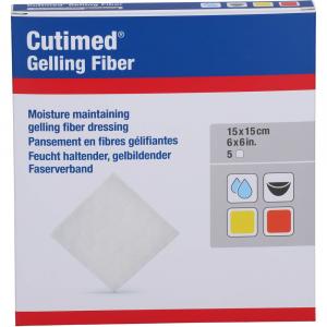 CUTIMED Gelling Fiber Kom.15x15 cm Hydrofaserverb.