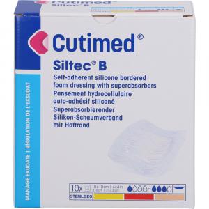 CUTIMED Siltec B Schaumverb.10x10 cm m.Haftr.