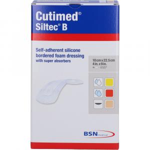 CUTIMED Siltec B Schaumverb.10x22,5 cm m.Haftr.