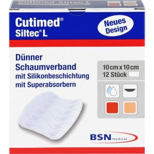 CUTIMED Siltec L Schaumverb.10x10 cm dü.san.haf.