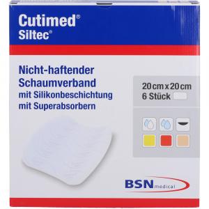 CUTIMED Siltec Schaumverb.20x20 cm nicht haftend