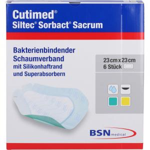 CUTIMED Siltec Sorbact B Sacrum PU-Verb.23x23cm