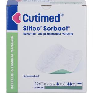 CUTIMED Siltec Sorbact PU-Verb.10x10cm o.Haftrand