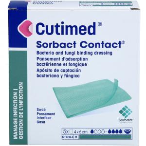 CUTIMED Sorbact Contact Kompressen 4x6 cm steril