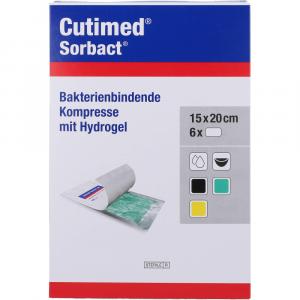 CUTIMED Sorbact Gel Kompressen 15x20 cm