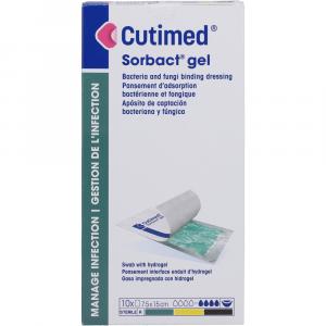CUTIMED Sorbact Gel Kompressen 7,5x15 cm