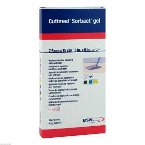 CUTIMED Sorbact Gel Kompressen 7,5x15 cm